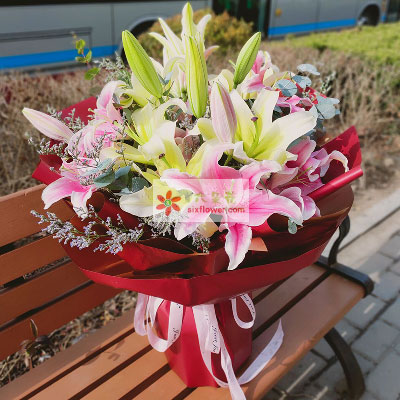 南宁8支多头百合，万事如意喜上加喜